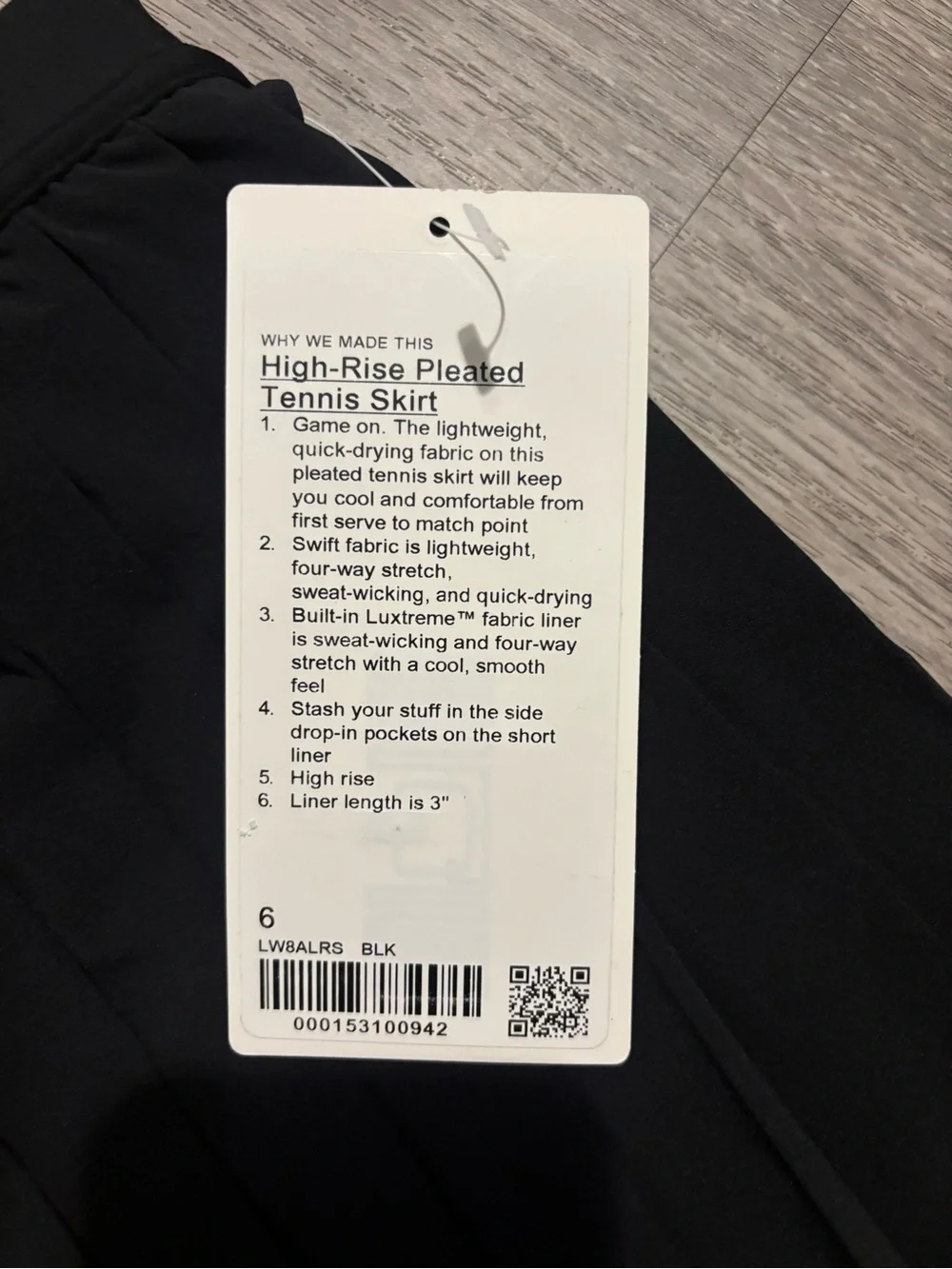 NWT lululemon tennis skirt